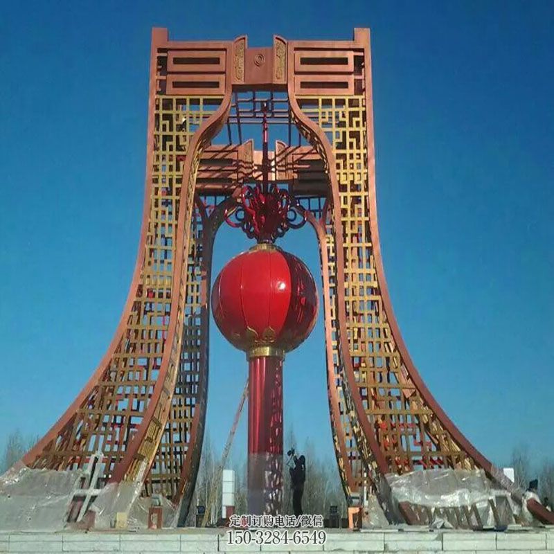 灯笼雕塑供应,花园小品,大型不锈钢灯笼雕塑展品 灯笼雕塑供应,花园小品,大型不锈钢灯笼雕塑展品